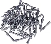 Kisangel 50pcs Castle Tees Castle Golf Tees Tallest Tower Golf Ball Tee Golf Tee Markers Large Wedges Tee Golf Reusable Golf Tee Tees Golf Tees Driver Driving Range Tees 70mm Tee Grey