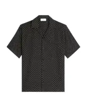 hawaiian shirt in printed viscose SHIRTS CM42,SHIRTS CM43,SHIRTS CM40,SHIRTS CM41,SHIRTS CM39,SHIRTS CM37,SHIRTS CM38,SHIRTS CM36 Black