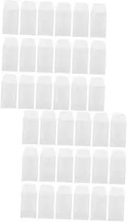 100 Pcs Jewelry Envelope Bag Canvas Storage Bag Clear Toiletry Bag Stamps Envelopes Paper Clear Bags White Foam Cubes 3x5 Small Storage Envelopes Ring Bags Tag Mini Envelopes GRIRIW