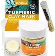 Turmeric Clay Mask Detoxify Oil Control Acne Brighten, Repair, Anti- Aging Deep Pore Cleansing 120g (Pack of 1)