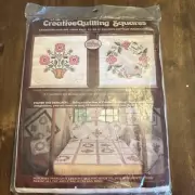 New Paragon Creative Quilting Squares Kit Colonial Rose 0883 14" Squares Flowers