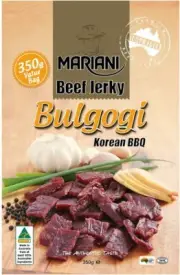 2 x Mariani Bulgogi Beef Jerky - Premium Australian Beef Jerky Korean BBQ 350g