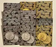 12 DIFFERENT COIN FOLDER SET - WALKING LIBERTY HALF THRU PRESIDENTIAL DOLLARS