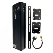 TDR 48V 10Ah Fish Type Lithium Ion E-Bike Battery Electric Bicycle 200W 500W Charger ABS Aluminum Alloy Case 800 Cycle Life C-Tick Mount Key Accessories