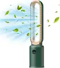 2 in-1 Bladeless Tower Fan, Bladeless Fan Airflow Purifying Fan for Bedroom