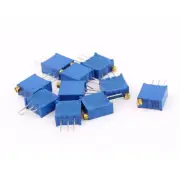 10 Pcs 3296W 50K ohm Variable Resistor Adjustable for Multiturn Potentiometer