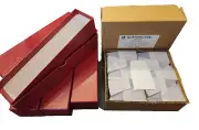 5 Red 2x2x9 Storage Boxes 500 Paper 2x2 Coin Stamp Envelope Guardhouse Archival