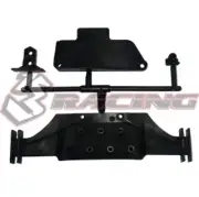 3RACING SAK-D429 Rear Diffuser Set Black For 1/10 SAKURA D4 AWD RWD Drift Car