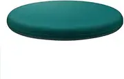 14" Memory Foam Chair Cushion, Round Chair Pad for Kitchen Dining Chairs, Removable Anti Slip Stool Pad Cover, Soft Seat Cushion for Long Sitting and Pain Relief Dark Green
