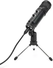 Condenser Microphone,Broadcast Recording Mic,USB Double Knob with Adjustable Tripod Set Kit