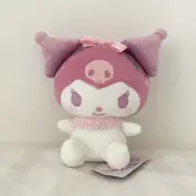 Kuromi Flower and Ribbon plush 6.5” FuRyu prize
