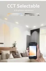Smart WIFI RGBCW Led Recessed Light 6 Inches-New Open Box