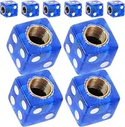 Tire Valve Stem Caps 10pcs Acrylic Crown Style Easy Install Dustproof Water Resistant Suitable for Cars Trucks