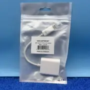 Monoprice USB-C to DisplayPort Adapter - White, Supports Resolution 4K @60hz