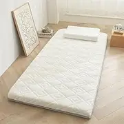 Japanese Futon Mat,Thick Japanese Sleeping Mat,roll Up Futon Mattress,Guest Mattress for Floor,Foldable Floor Bad,Sofa Bad,Meditation Yoga,Portable Camping(D,150x200cm)