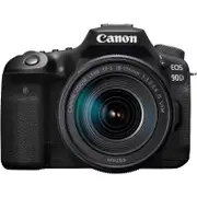 Canon EOS 90D 32.5 Megapixel Digital SLR Camera with Lens - 18 mm - 135 mm - Black - APS-C CMOS Sensor