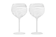 2pc Tempa Skylar Frost Gin Cocktail Glass Drinking Drinkware Barware Set