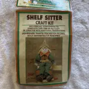 Scarecrow Doll DIY Craft Kit Home Decor Fall Vintage Shelf Sitter New
