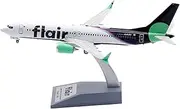 Pre-Built Model Aircraft 19cm for Flyer Aviation for Boeing B737-8MAX C-FLUJ Diecast Airplane Model 1:200 Scale Aircraft Display Model Miniature Airplane Model
