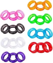 24Pcs Silicone Scissor Finger Rings for Dog Grooming Comfortable Thumb Inserts Flexible and Durable Hairdressing Tool for Professional and Home Grooming Use