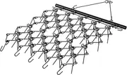 VEVOR Drag Harrow, 4'x5.6' Heavy-Duty Chain Harrow with 69 Teeth, ATV UTV Tractor Attachments Field Drag Mat for Sod Prepping, Seeding Lawns, Landscape Leveling, Harrow Rake for Gravel Driveway Yard