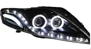 Automobile headlamp assembly, Car Styling Compatible For Ford Mondeo LED Headlight New Mondeo 2007-2012 DRL H7 D2H Hid Option Angel Eye Bi Xenon Beam Car Assembly(4300K,55W)