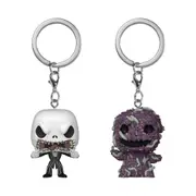 Nightmare Before Christmas - Jack & Oogie Boogie Pop! Keychain, 2 Pack - 4 Inch