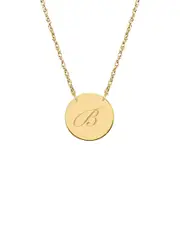 Jane Basch 14K Initial Pendant (A-Z)