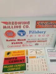 VINTAGE SIGN DECALS For Diecast Train Layouts Dioramas