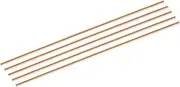 uxcell 5 Pack Pure Copper Round Rod 3mm/0.12 Inch Diameter 204mm/8.03 Inch Length Solid Copper Rod Lathe Bar Stock for DIY Metal Craft Metal Working Hobbies