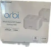 NETGEAR Orbi RBK12-100nas Whole Home Dual Band Wi-Fi System, 3000 sq. ft....