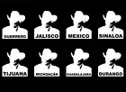 Cowboy Truck Window Sticker Mexico Baquero Decal Graphics Trucks Window Sign