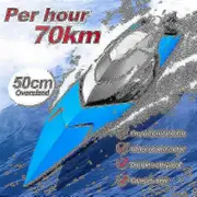 S2 Rc Boat 70 Km/h Professional Remote Control High Speed Racing Speedboat Endurance 20 Minutes Kids