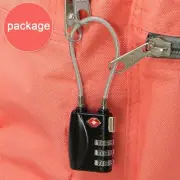 Alloy TSA Travel Luggage Locks Combination 3-Dial Code PadLock Suitcase Security