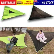Triangle Camping Hammock Bed Outdoor Hanging Swing Mat Backyard Tree House Tent