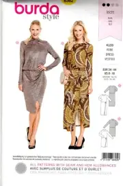 Burda Style Misses Dress Sewing Pattern 6362 Sizes 8 through 18