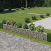 Gabion Wall Planter Basket Garden Outdoor Landscape Raised Flower Bed Border
