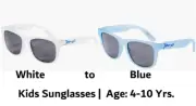 Banz JBANZ Kids Chameleon Sungglasses White/Blue Accessories 4 yrs+ UVA/UVB BN