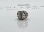 Trollbeads Peacock Feather Silver Charm