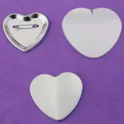 Heart Shape Pin Back Button Parts Crafting Tools Badge Maker
