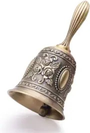 Christmas Hand Bell Call Bell Brass Wedding Bells,Very Loud Handbell，Christmas H