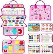 SMART ACTIVE KIDS Montessori Busy Board for Toddlers, Including Autistic & ADHD Children, Develops Cognitive Ability, Imagination & Fine Motor Skills, Early Educational Learning Toy (for 2-5 Years)