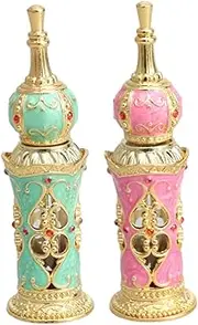 ASAKKURA Elegant Mini Perfume Bottles Essential Oil Containers Reusable Glass Fragrance Bottles 12ml