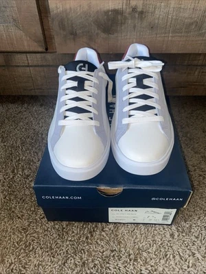 Cole Haan Women's Grand Crosscourt Daily Ivory/Syrah Combo Sneakers 7.5