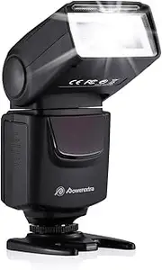 Powerextra Professional DF-400 Speedlite Camera Flash for Canon Nikon Pentax Samsung Fujifilm Olympus Panasonic Sigma Minolta Leica Ricoh DSLR Cameras and Digital Cameras with Single-Contact Hotshoe