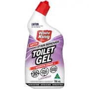 White King Toilet Gel with added Stain Remover Lavender 700ml