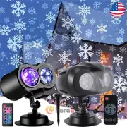 Christmas Snowflake Projector Light LED Laser Outdoor Lamp Xmas Gift Party Decor