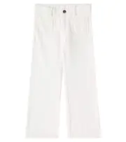 [Bonpoint] Bonpoint Junon flared cotton pants Y 4 white