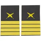 BuyStripes Purser Uniform Shoulder Board Epaulets Gold Quills & Four Bars