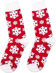 [Aroncent] Christmas Socks Funny Snowflakes: Men Women Mysterious Christmas Socks Christmas Tree Christmas Rod Socks Colourful, multicoloured, One Size